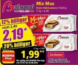 Norma Balconi Mix Max kleine Rührkuchen Angebot