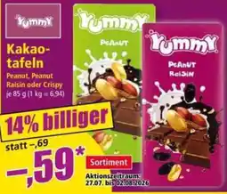 Norma Yummy Kakao-tafeln Angebot