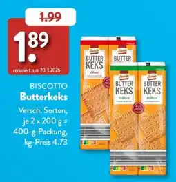 Aldi Süd Biscotto Butterkeks Angebot