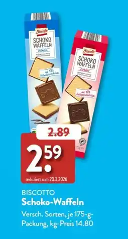 Aldi Süd Biscotto Schoko-Waffeln Angebot