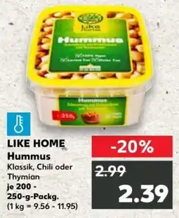 Kaufland LIKE HOME Hummus Angebot