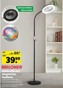 Hagebau BRILONER Stehleuchte mit integriertem Ventilator Angebot