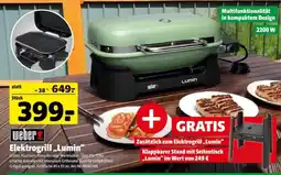 Hagebau weber Elektrogrill „Lumin“ Angebot