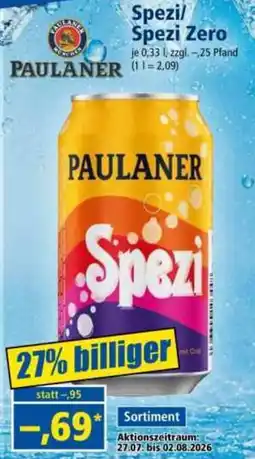 Norma PAULANER Spezi Angebot