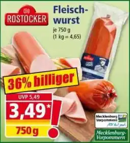 Norma die ROSTOCKER Fleisch-wurst Angebot