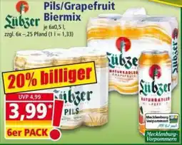 Norma Lübzer Pils/Grapefruit Biermix Angebot