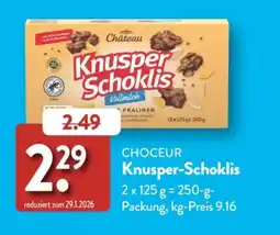 Aldi Süd Château Knusper-Schoklis Angebot