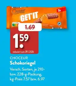 Aldi Süd Choceur Schokoriegel Angebot