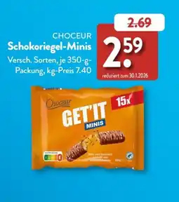 Aldi Süd Choceur Schokoriegel-Minis Angebot