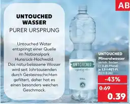Kaufland UNTTOUCHED Mineralwasser Angebot