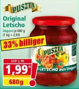 Norma PUSZTA Original Letscho Angebot