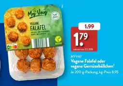 Aldi Süd MYVAY Vegane Falafel Angebot