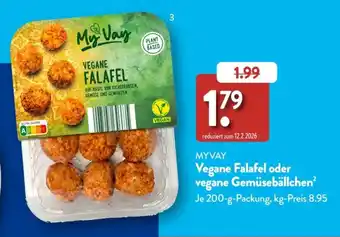 Aldi Süd MYVAY Vegane Falafel Angebot