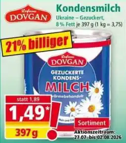 Norma DOVGAN GEZUCKERTE KONDENS-MILCH Angebot