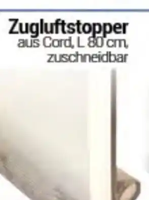 CENTERSHOP Zugluftstopper L 80 cm Angebot