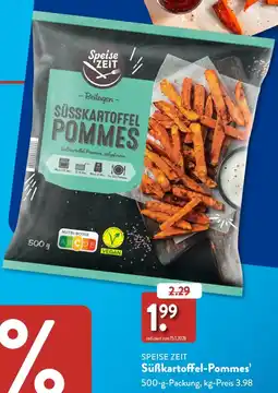 Aldi Süd Speise zeit süßkartoffel-pommes Angebot