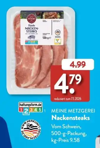 Aldi Süd MEINE METZGEREI Nackensteaks Angebot