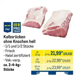 METRO Kalbsrücken ohne Knochen hell Angebot