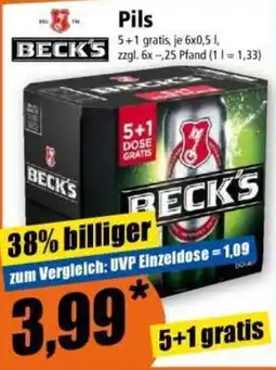 Norma Beck's Pils Angebot