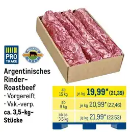 METRO PRO TRACE Argentinisches Rinder-Roastbeef Angebot