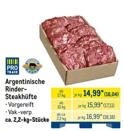 METRO PRO TRACE Argentinische Rinder-Steakhüfte Angebot