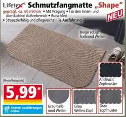 Norma Lifetex Schmutzfangmatte Shape Angebot