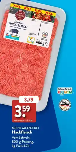 Aldi Süd MEINE METZGEREI Hackfleisch Angebot