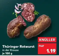 Kaufland Thüringer Rotwurst in der Krause Angebot