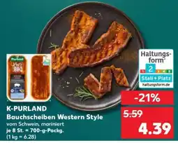 Kaufland K-PURLAND Bauchscheiben Western Style Angebot