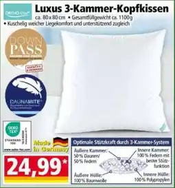 Norma Luxus 3-Kammer-Kopfkissen Angebot