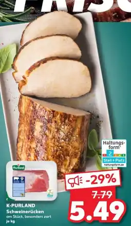 Kaufland K-PURLAND Schweinerücken Angebot
