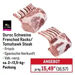 METRO MASIATERO Duroc Schweine Frenched Racks/Tomahawk Steak Angebot