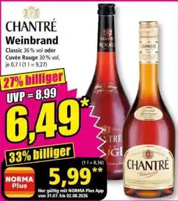 Norma CHANTRÉ Weinbrand Angebot