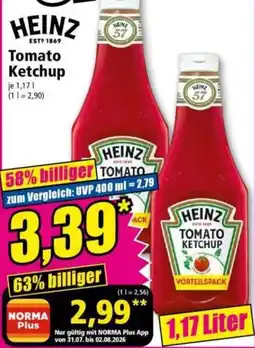 Norma Heinz Tomato Ketchup Angebot