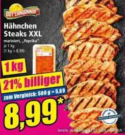Norma GUT LANGENHOF Hähnchen Steaks XXL Angebot