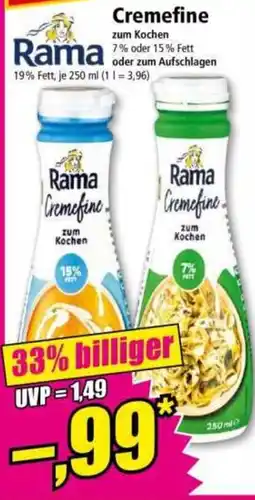 Norma Rama Cremefine Angebot
