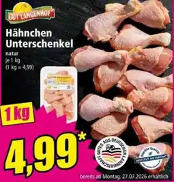 Norma GUT LANGENHOF Hähnchen Unterschenkel Angebot
