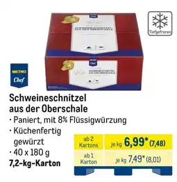 METRO METRO Chef Schweineschnitzel aus der Oberschale Angebot