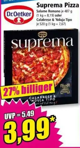 Norma Dr.Oetker Suprema Pizza Angebot