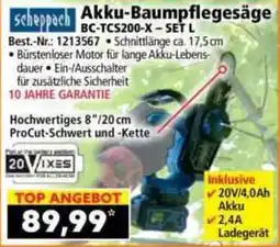 Norma scheppach Akku-Baumpflegesäge Angebot