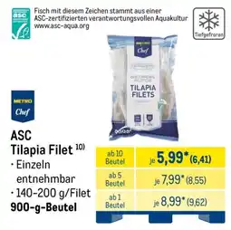 METRO ASC Tilapia Filet Angebot