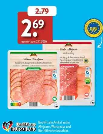 Aldi Süd Wiener Wurstjause Angebot