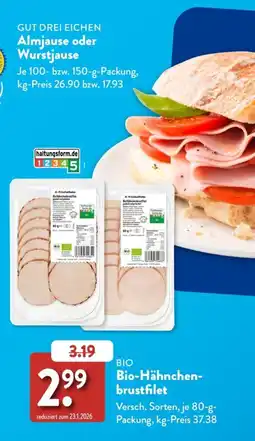 Aldi Süd BIO Bio-Hähnchenbrustfilet Angebot