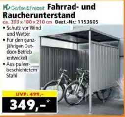 Norma Garten & Freizeit Fahrrad- und Raucherunterstand Angebot