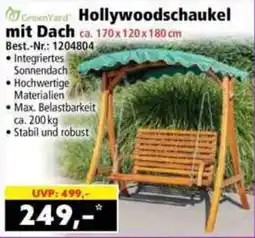 Norma GreenYard Hollywoodschaukel mit Dach Angebot