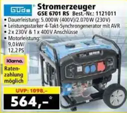 Norma Guda Stromerzeuger GSE 6701 RS Angebot