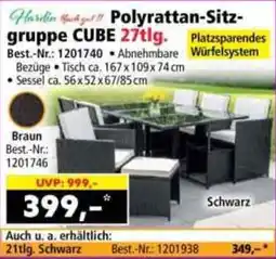 Norma Polyrattan-Sitzgruppe Cube 27tlg. Angebot