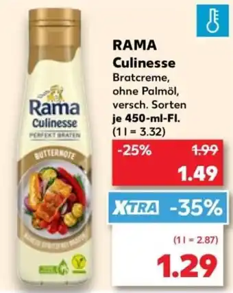 Kaufland Rama Culinesse Bratcreme Angebot