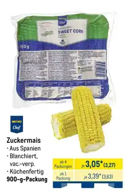 METRO Metro Chef Zuckerm Mais Angebot