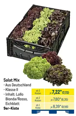 METRO Salat Mix Angebot
